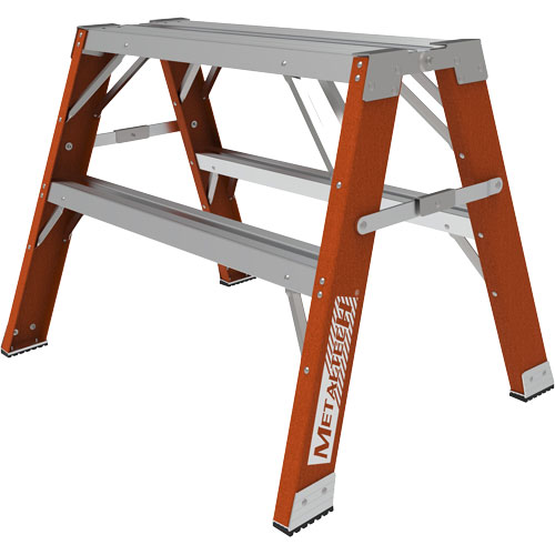 Buildman Step-up Workbench, 2' H x 33.5" W x 25.75" D, 300 lbs. Capacity, Fibreglass MAS Chibougamau