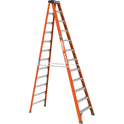 Step Ladder, 12', Fibreglass, 375 lbs. Capacity, Type 1AA MAS Chibougamau