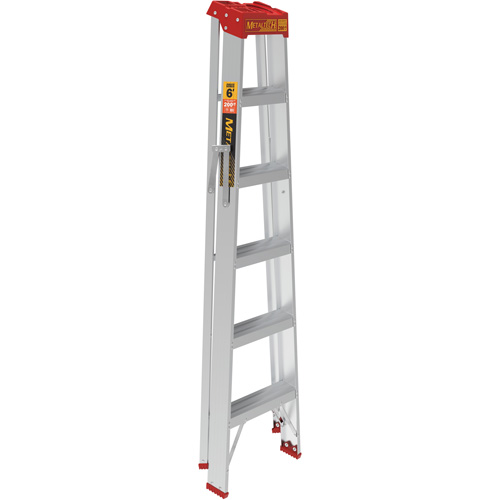 Step Ladder, 6', Aluminum, 200 lbs. Capacity, Type 3 MAS Chibougamau