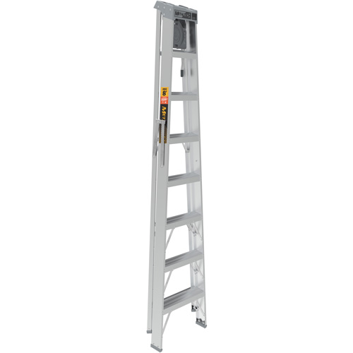 Step Ladder with Paint Tray, 8', Aluminum, 225 lbs. Capacity, Type 2 MAS Chibougamau