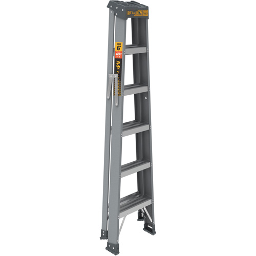 Step Ladder, 6', Fibreglass, 225 lbs. Capacity, Type 2 MAS Chibougamau