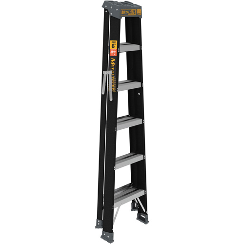 Step Ladder, 6', Fibreglass, 250 lbs. Capacity, Type 1 MAS Chibougamau