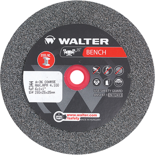 Bench Grinding Wheels, 6" x 1", 1" Arbor, 1 MAS Chibougamau