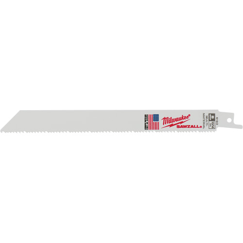 Sawzall&reg; Reciprocating Saw Blade, Bi-Metal, 10-14 TPI, 8" L x 5/8" W MAS Chibougamau