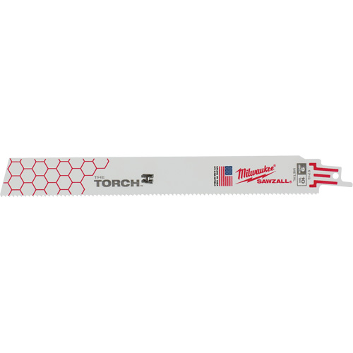 The Torch Sawzall&reg; Blades, Bi-Metal, 10 TPI, 9" L x 1" W MAS Chibougamau