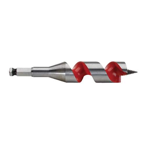 Longue m&egrave;che h&eacute;licoidale pour perceuse, Diam&egrave;tre de 1-1/8", Cannelure 3", Tige 7/16" hexagonal MAS Chibougamau