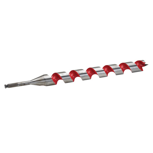 Longue m&egrave;che h&eacute;licoidale pour perceuse, Diam&egrave;tre de 1-1/2", Cannelure 15", Tige 7/16" hexagonal MAS Chibougamau