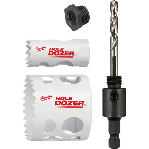Trousse de scie-cloche Hole Dozer pour verrou de porte, 4 morceaux MAS Chibougamau