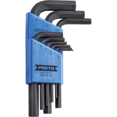 Short-Arm Hex Key Set, 9 Pcs., Metric MAS Chibougamau