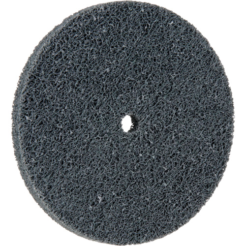 Meule homog&egrave;ne &agrave; faible densit&eacute; de s&eacute;rie 500 Standard Abrasives, 3" x 1/4", Arbre de 1/4", Grain de Fin, Carbure de silicium MAS Chibougamau