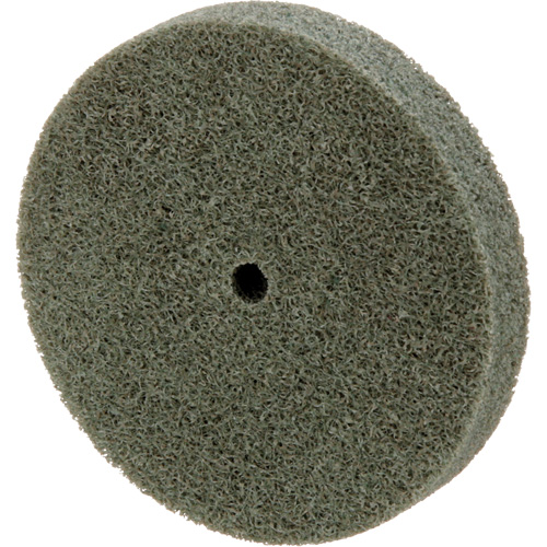 Meule homog&egrave;ne &agrave; faible densit&eacute; de s&eacute;rie 500 Standard Abrasives, 3" x 1/2", Arbre de 1/4", Grain de Moyen, Oxyde d'aluminium MAS Chibougamau