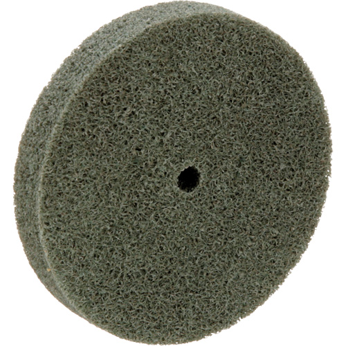 Meule homog&egrave;ne &agrave; faible densit&eacute; de s&eacute;rie 500 Standard Abrasives, 3" x 1/2", Arbre de 1/4", Grain de Moyen, Oxyde d'aluminium MAS Chibougamau