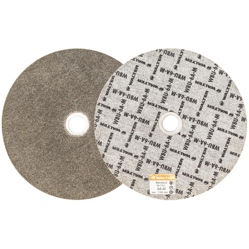 Blendex U Finishing Wheel, 6" Dia., 6AM Grit, Silicon Carbide MAS Chibougamau