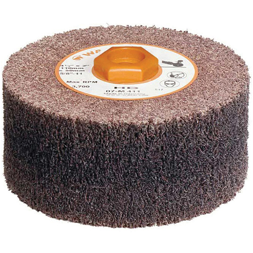 Blendex High Density Drum, 4-1/2" Dia. x 2" W, 5/8"-11 Arbor, HD Grit MAS Chibougamau