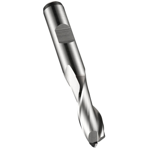 Square End Slot Drill, 1/4" Dia., 66 mm L, 10 mm Shank, High Speed Cobalt MAS Chibougamau