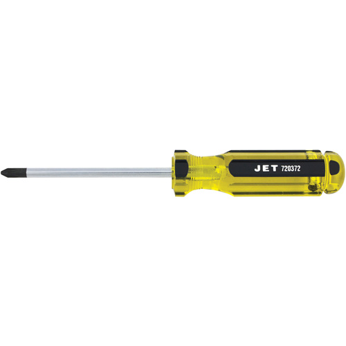 Phillips Jumbo Handle Screwdriver, #2, 4" L, Plastic/Steel/Aluminium/Wood/Cushion Grip/Magnetic/ESD-Safe Handle MAS Chibougamau