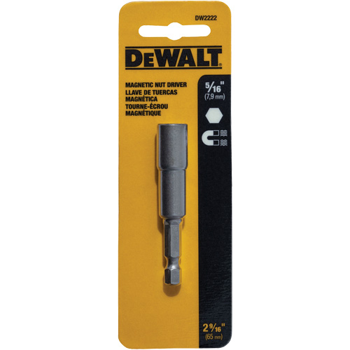 Nut Driver, 5/16" Tip, 1/4" Drive, 2-9/16" L, Magnetic MAS Chibougamau