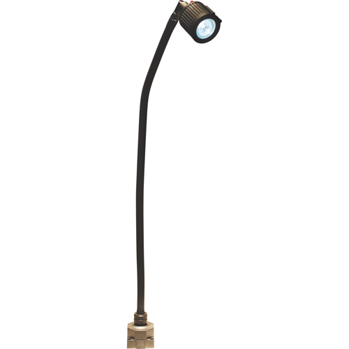 Lampe &agrave; col-de-cygne &agrave; flux &eacute;lev&eacute; de la s&eacute;rie LS, 5 W, DEL, Col 20", Noir MAS Chibougamau