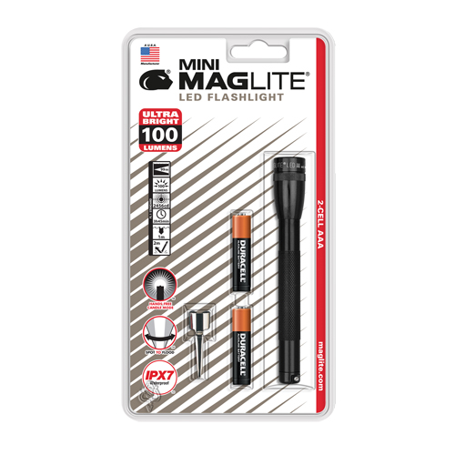 Mini&reg; Flashlights, LED, 100 Lumens, AAA Batteries MAS Chibougamau