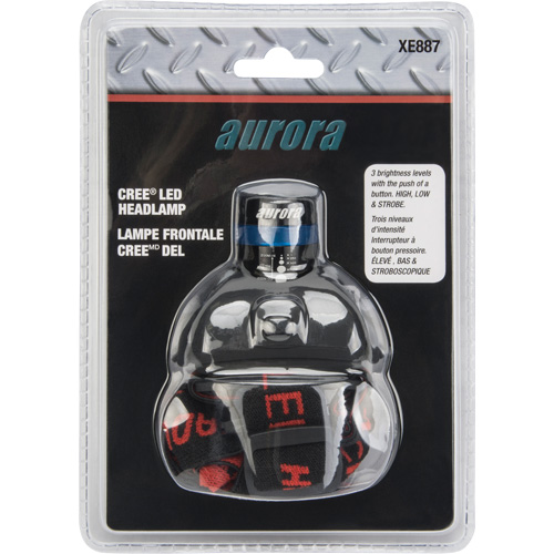 Lampe frontale Cree, DEL, 120 lumens, 6 hres de fonctionnement, piles AAA MAS Chibougamau