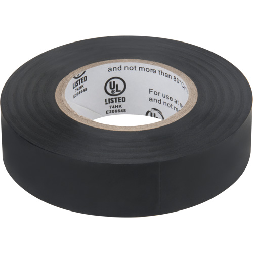 Ruban isolant, 19 mm (3/4") x 18 m (60'), Noir, 7 mils MAS Chibougamau