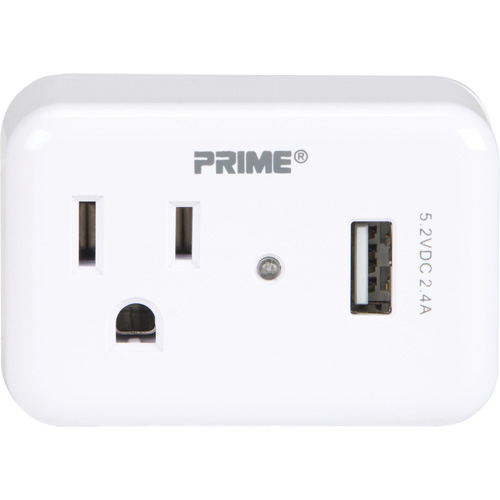 Prime&reg; USB Charger with Surge Protector MAS Chibougamau