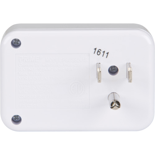 Prime&reg; USB Charger with Surge Protector MAS Chibougamau