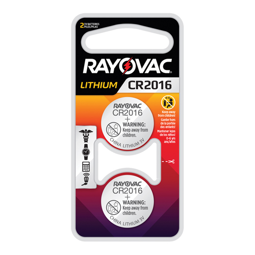 CR2016 Lithium Coin Cell Batteries, 3 V MAS Chibougamau