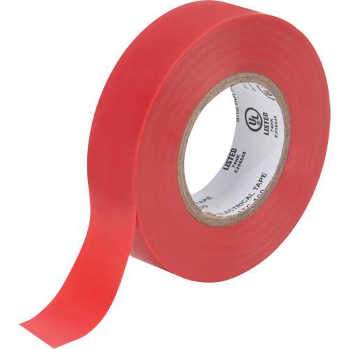 Electrical Tape, 19 mm (3/4") x 18 M (60'), Red, 7 mils MAS Chibougamau