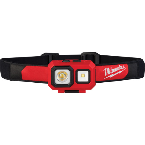 Lampe frontale projecteur et diffuseur, DEL, 450 lumens, 2 hres de fonctionnement, piles AAA MAS Chibougamau