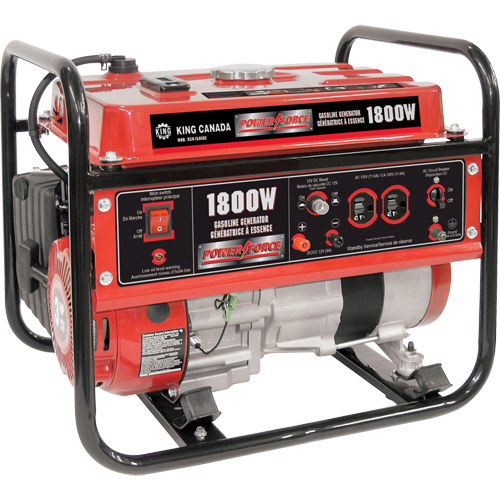 Gasoline Generator, 1800 W Surge, 1400 W Rated, 120 V, 7 L Tank MAS Chibougamau