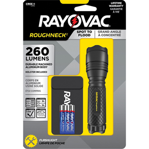 Lampe de poche tactique &agrave; faisceaux concentr&eacute; et large, DEL, 320 lumens, Piles AAA MAS Chibougamau