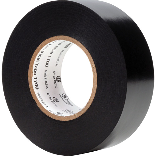 Temflex Vinyl Electrical Tape 1700, 25.4 mm (1") x 20.1 m (66'), Black, 7 mils MAS Chibougamau