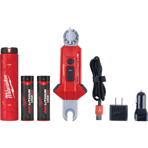 REDLITHIUM USB Utility Hot Stick Light, LED, Rechargeable Batteries, Aluminum MAS Chibougamau
