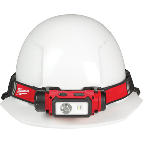 REDLITHIUM USB Hardhat Headlamp, LED, 600 Lumens, 5 Hrs. Run Time, Rechargeable Batteries MAS Chibougamau