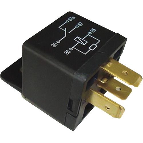 SPDT Mini Relay with Resistor, Plug, 40 Amps, 12 V MAS Chibougamau