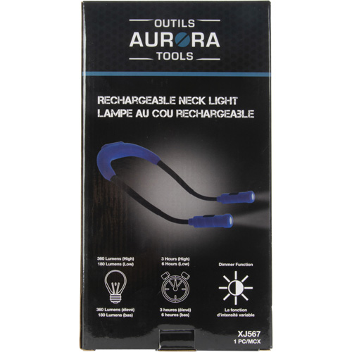 Lampe de travail, Lampe tour de cou, Rechargeable, 300 lumens MAS Chibougamau