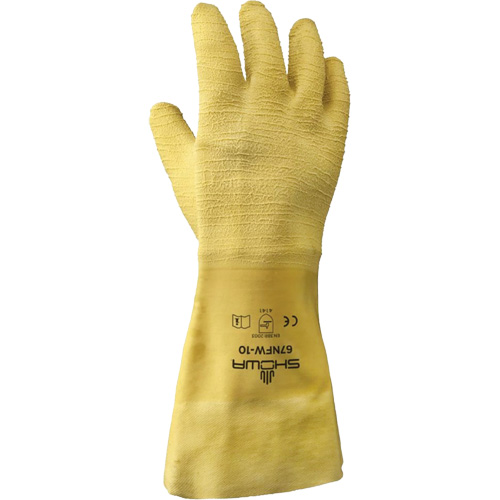 67NFW General Purpose Gloves, 10/Large, Rubber Latex Coating, Cotton Shell MAS Chibougamau
