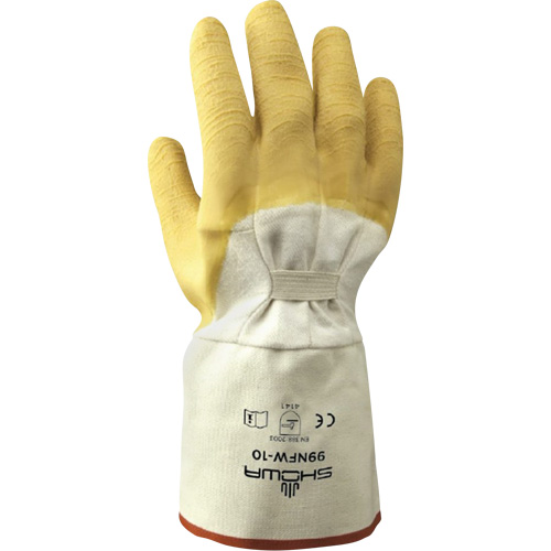 99NFW Heavy-Duty Gloves, 10/Large, Rubber Latex Coating, Cotton Shell MAS Chibougamau