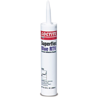 Superflex RTV Silicone Adhesive Sealant, Cartridge, Blue MAS Chibougamau