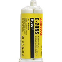 &eacute;poxyde Hysol E-20NS, Deux composants, Cartouche double, 120 g, Havane MAS Chibougamau