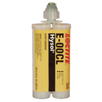 E-00CL Structural Adhesives, 200 ml, Dual Cartridge, Two-Part, Clear MAS Chibougamau
