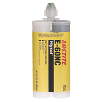 Adh&eacute;sifs structuraux non corrosifs pour les composants &eacute;lectriques E-60NC, 400 ml, Cartouche double, Deux composants, Noir MAS Chibougamau