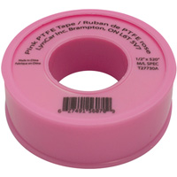 Teflon&reg; Tape, 520" L x 1/2" W, Pink MAS Chibougamau