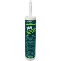 Dowsil 786 Silicone Sealant, 300 ml, Cartridge, White MAS Chibougamau