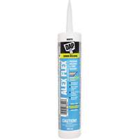 Scellant de silicone, acrylique et latex de qualit&eacute; sup&eacute;rieure pour moulures et garnitures Alex Flex, 300 ml, Cartouche, Blanc MAS Chibougamau