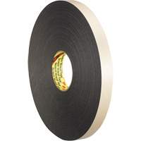 Ruban double face en mousse, 33 m (108') lo x 12,7 mm (1/2") la, 62 mils, Poly&eacute;thyl&egrave;ne MAS Chibougamau