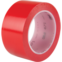Ruban en vinyle 471, 50,8 mm (2") la x 32,9 m (108') lo, 5,3 mils, Rouge MAS Chibougamau