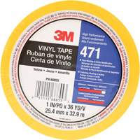 Ruban en vinyle 471, 25,4 mm (1") la x 32,9 m (108') lo, 5,2 mils, Jaune MAS Chibougamau
