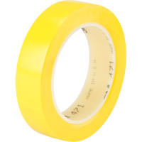 Ruban en vinyle 471, 25,4 mm (1") la x 32,9 m (108') lo, 5,3 mils, Jaune MAS Chibougamau